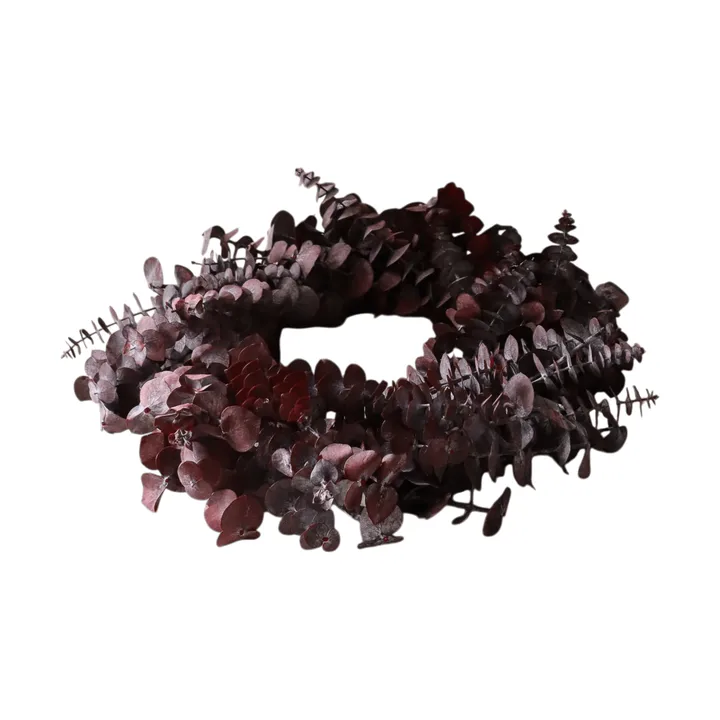 Wianek Eucalyptus Wreath - Dark red, Ø40 cm - Botané
