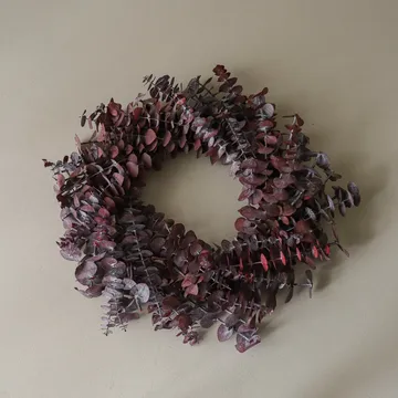 Wianek Eucalyptus Wreath - Dark red, Ø40 cm - Botané