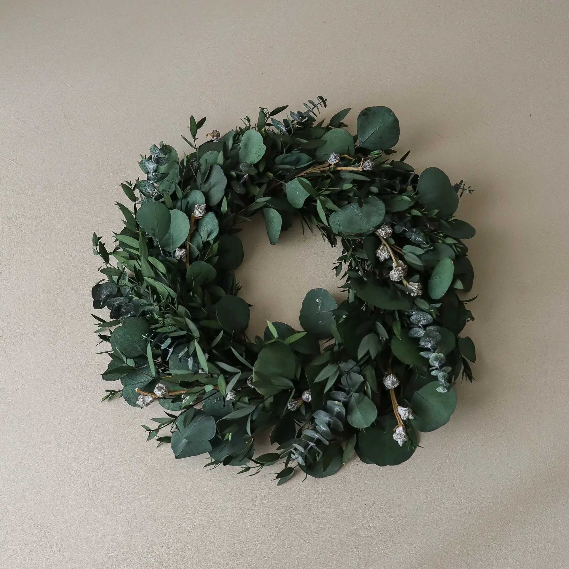 Wianek Eucalyptus Wreath, Green mixed, Ø40 cm Botané