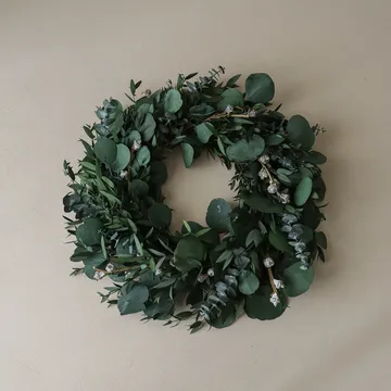 Wianek Eucalyptus Wreath - Green mixed, Ø40 cm - Botané