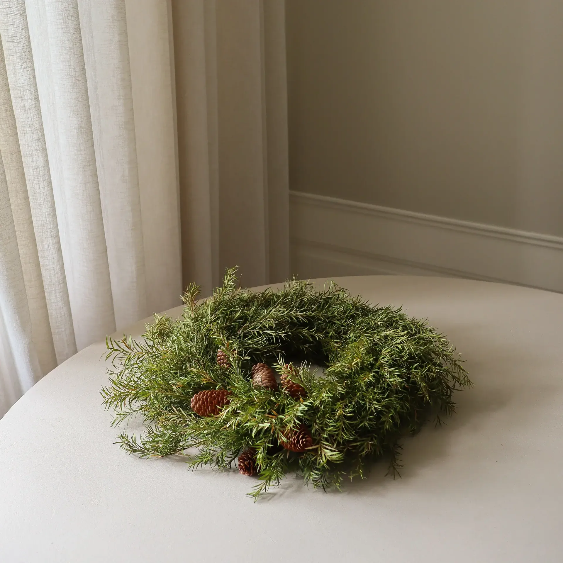 Wianek Evergreen Pine Wreath, Gałązki świerkowe, Ø40 cm Botané