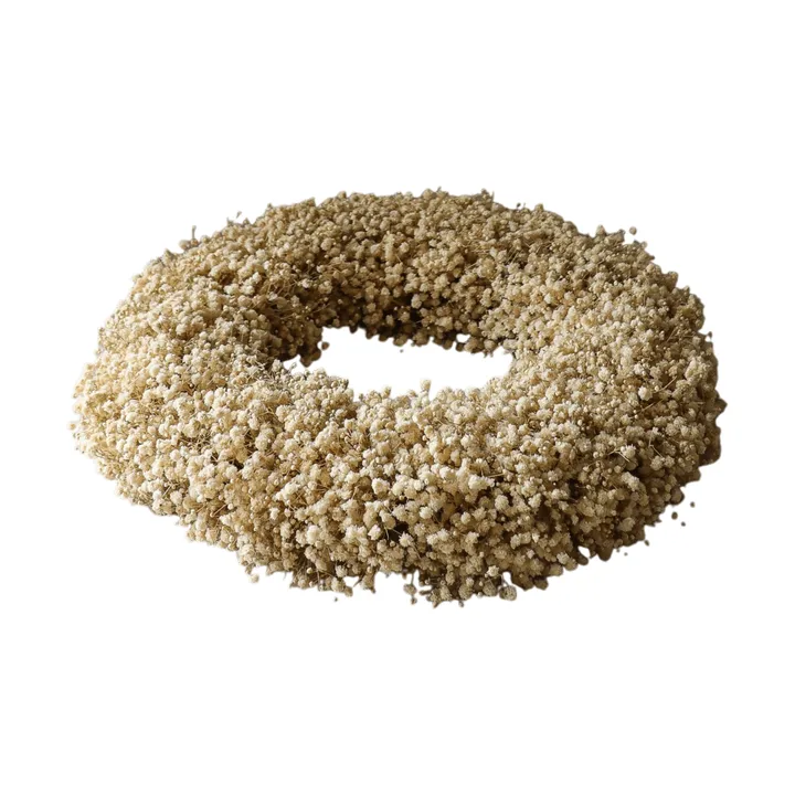 Wianek kwiatowy Brudslöja Wreath - Yellow, Ø40 cm - Botané