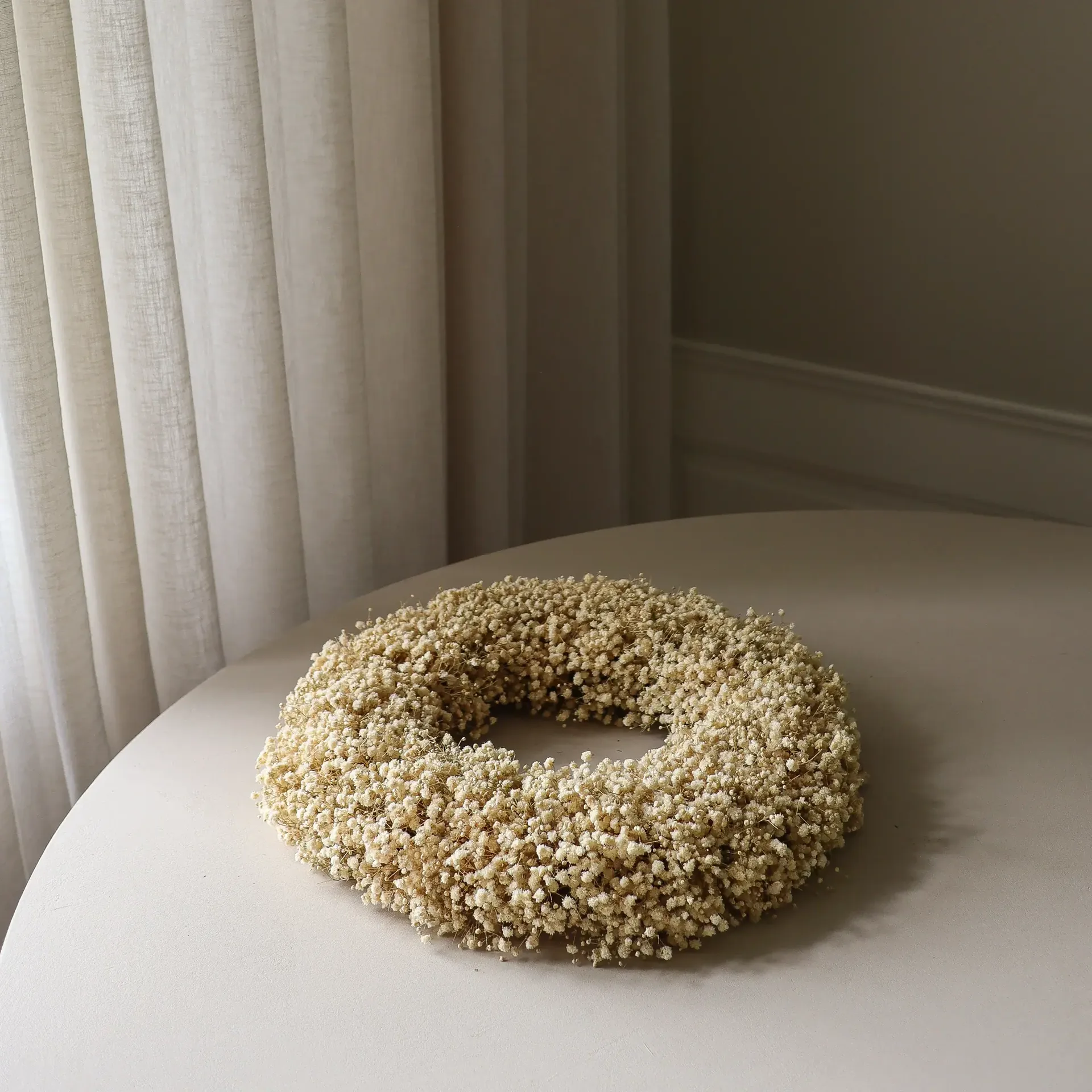 Wianek kwiatowy Brudslöja Wreath, Yellow, Ø40 cm Botané