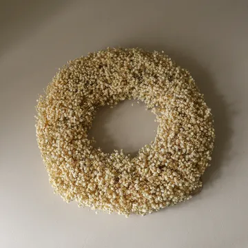 Wianek kwiatowy Brudslöja Wreath - Yellow, Ø40 cm - Botané