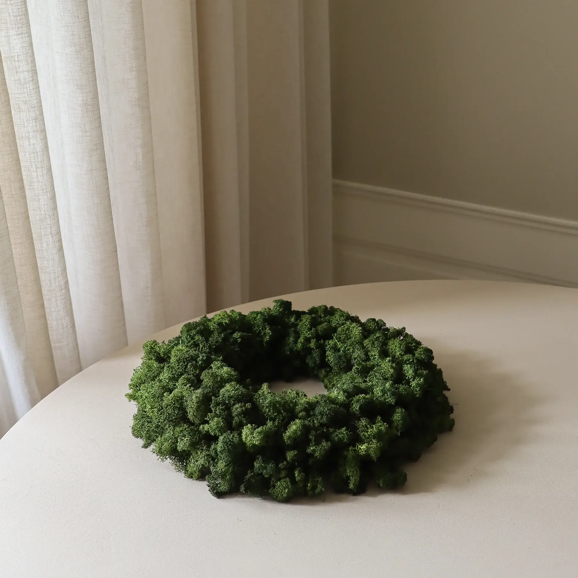 Wianek z mchu Moss Wreath, Green, Ø40 cm Botané