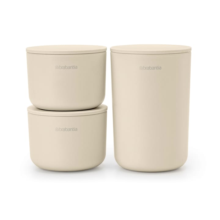 3-pak pudełek do przechowywania ReNew - Soft Beige - Brabantia