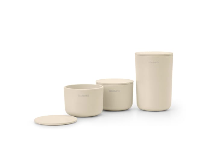 3-pak pudełek do przechowywania ReNew, Soft Beige Brabantia