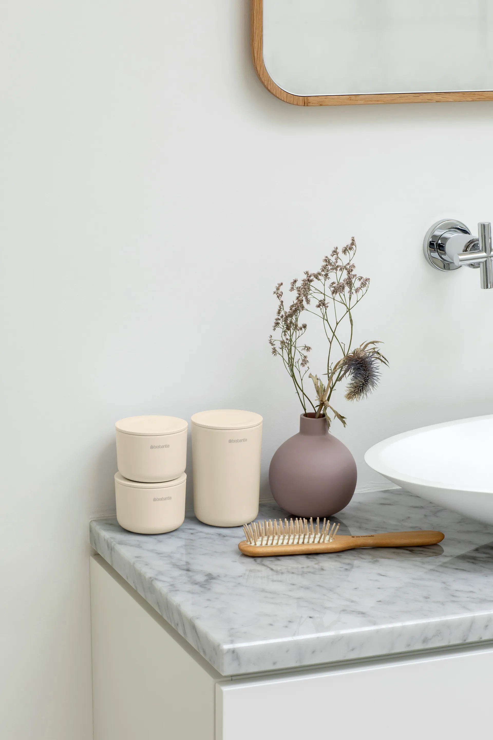 3-pak pudełek do przechowywania ReNew, Soft Beige Brabantia