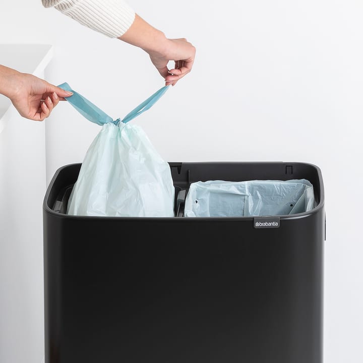 Bo kosz dotykowy wysoki 2x30 L, Matowa czerń Brabantia