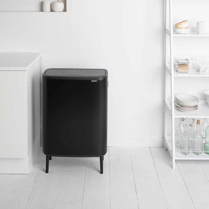 Bo kosz dotykowy wysoki 2x30 L, Matowa czerń Brabantia