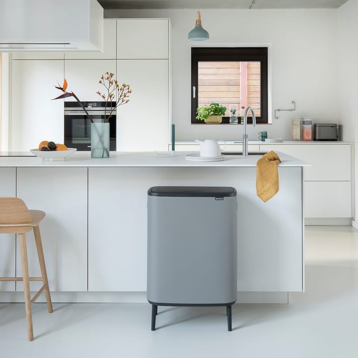 Bo kosz dotykowy wysoki 2x30 L, Mineral concrete grey Brabantia