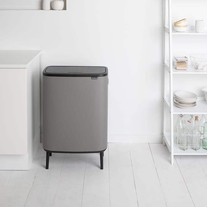 Bo kosz dotykowy wysoki 2x30 L - Mineral concrete grey - Brabantia