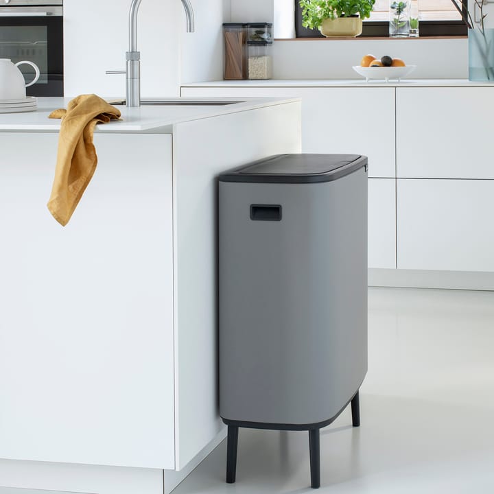 Bo kosz dotykowy wysoki 2x30 L - Mineral concrete grey - Brabantia