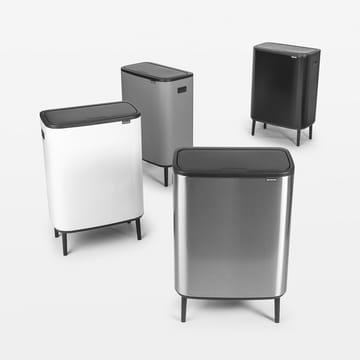 Bo kosz dotykowy wysoki 2x30 L - Mineral concrete grey - Brabantia