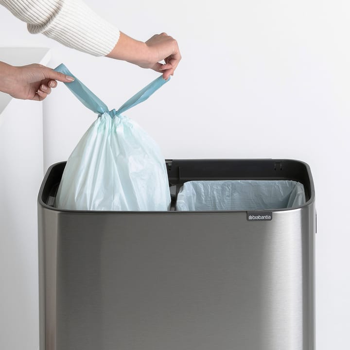 Bo kosz dotykowy wysoki 2x30 L, Stal szczotkowana matowa Brabantia