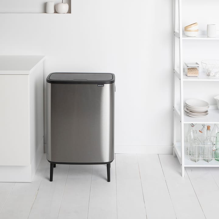 Bo kosz dotykowy wysoki 2x30 L, Stal szczotkowana matowa Brabantia