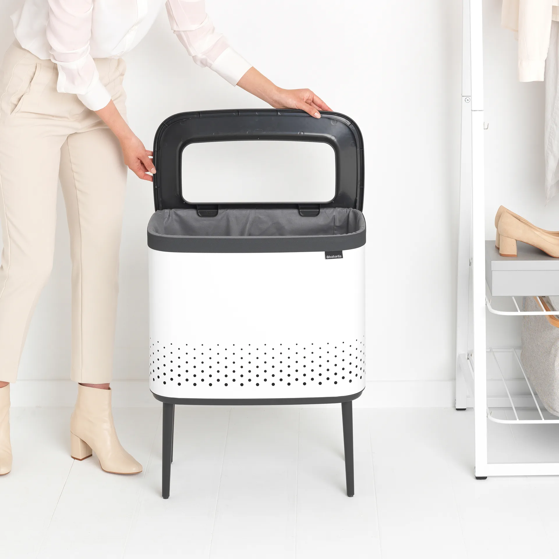 Bo kosz na pranie 60 L, Biały Brabantia