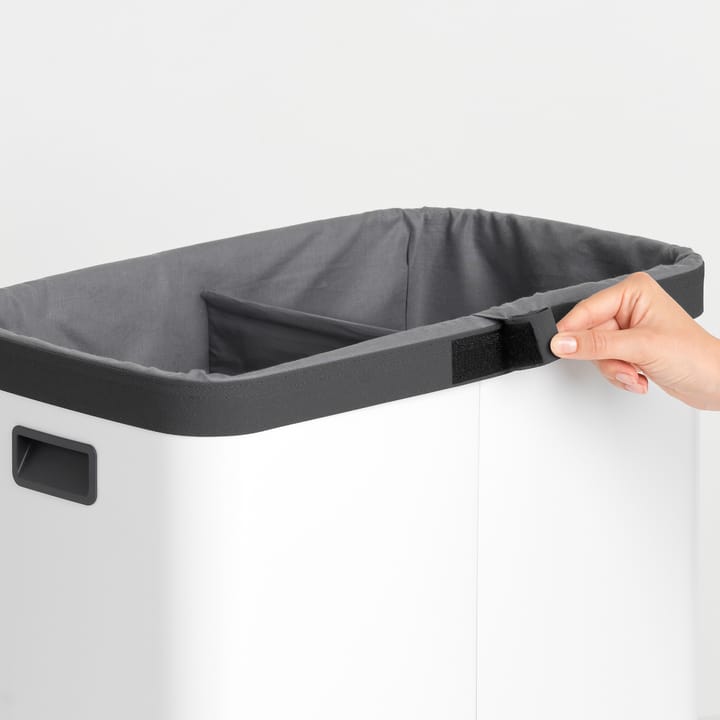 Bo kosz na pranie wysoki 2x45 L, Biały Brabantia