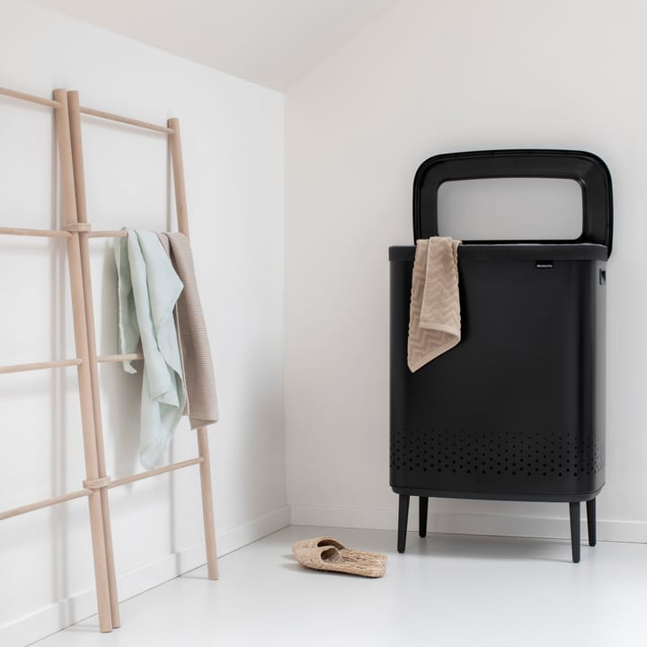 Bo kosz na pranie wysoki 2x45 L, Matowa czerń Brabantia