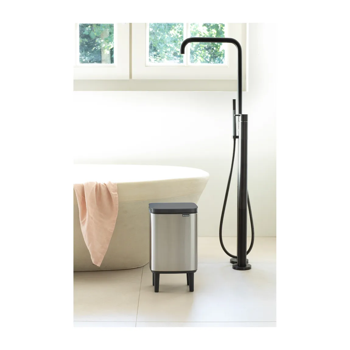 Bo kosz na śmieci wysoki 7 L, Stal szczotkowana matowa Brabantia