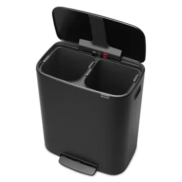 Bo kosz pedałowy 2x30 l - Czarny - Brabantia