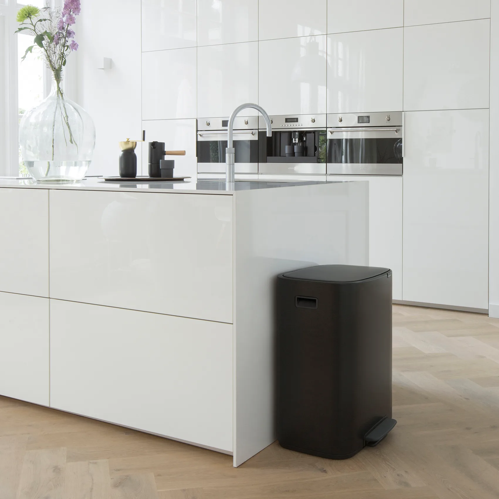 Bo kosz pedałowy 2x30 l, Czarny Brabantia