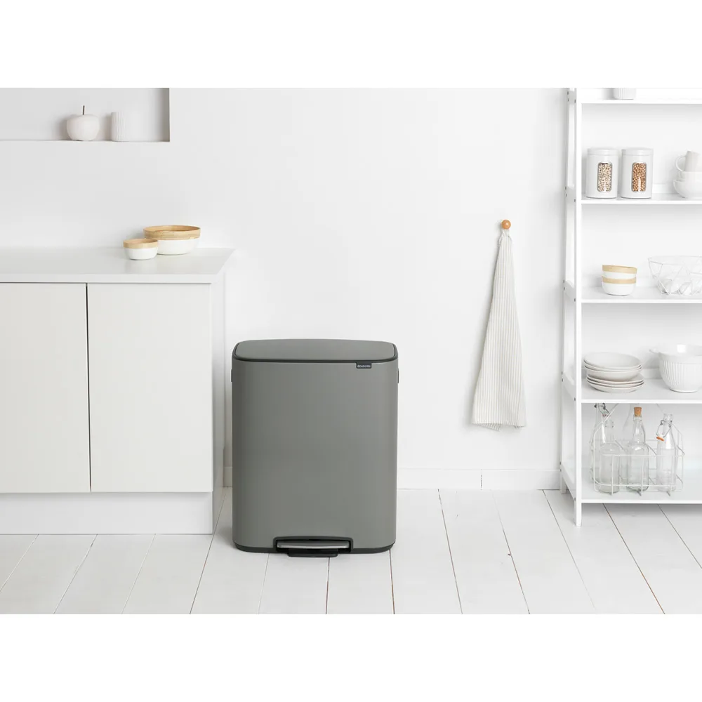 Bo kosz pedałowy 2x30 l, Mineral concrete grey Brabantia