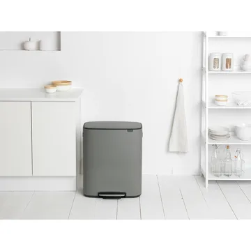 Bo kosz pedałowy 2x30 l - Mineral concrete grey - Brabantia