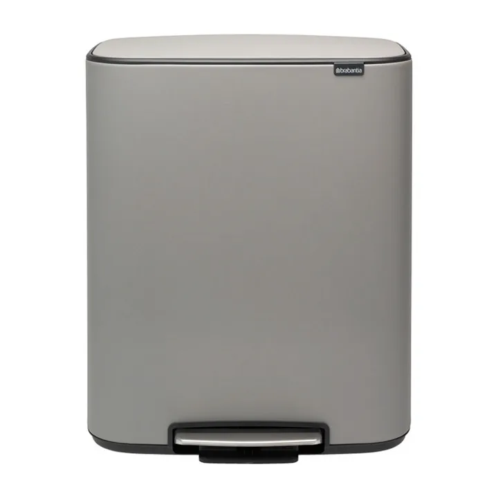 Bo kosz pedałowy 2x30 l - Mineral concrete grey - Brabantia