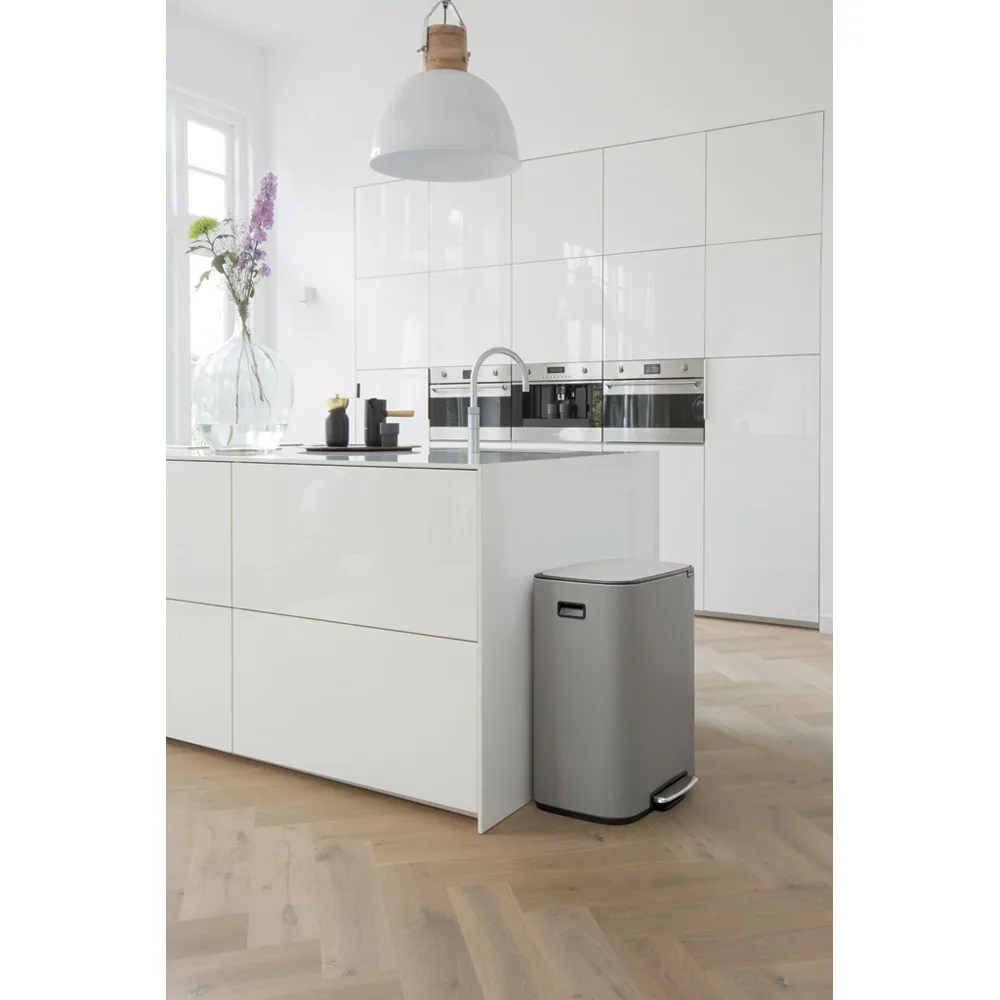 Bo kosz pedałowy 2x30 l, Mineral concrete grey Brabantia