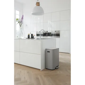 Bo kosz pedałowy 2x30 l - Mineral concrete grey - Brabantia