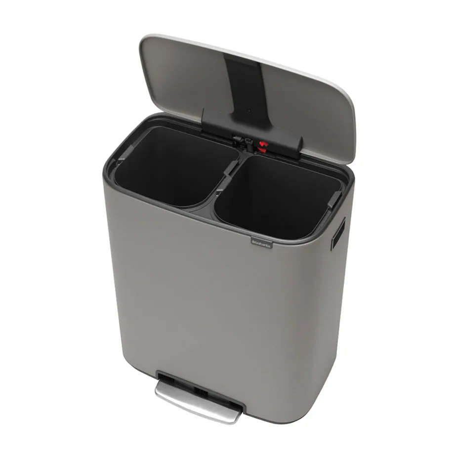 Bo kosz pedałowy 2x30 l, Mineral concrete grey Brabantia