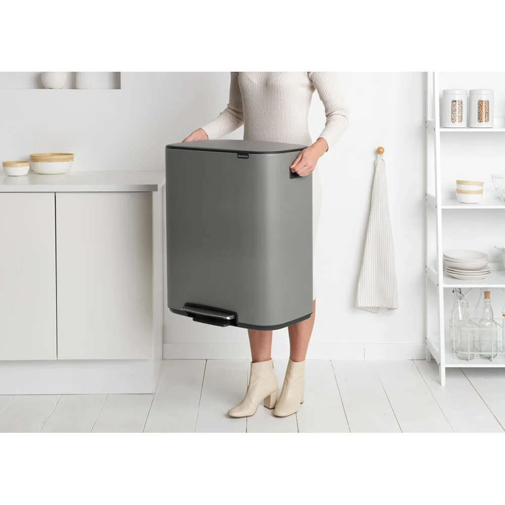 Bo kosz pedałowy 2x30 l, Mineral concrete grey Brabantia