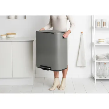 Bo kosz pedałowy 2x30 l - Mineral concrete grey - Brabantia