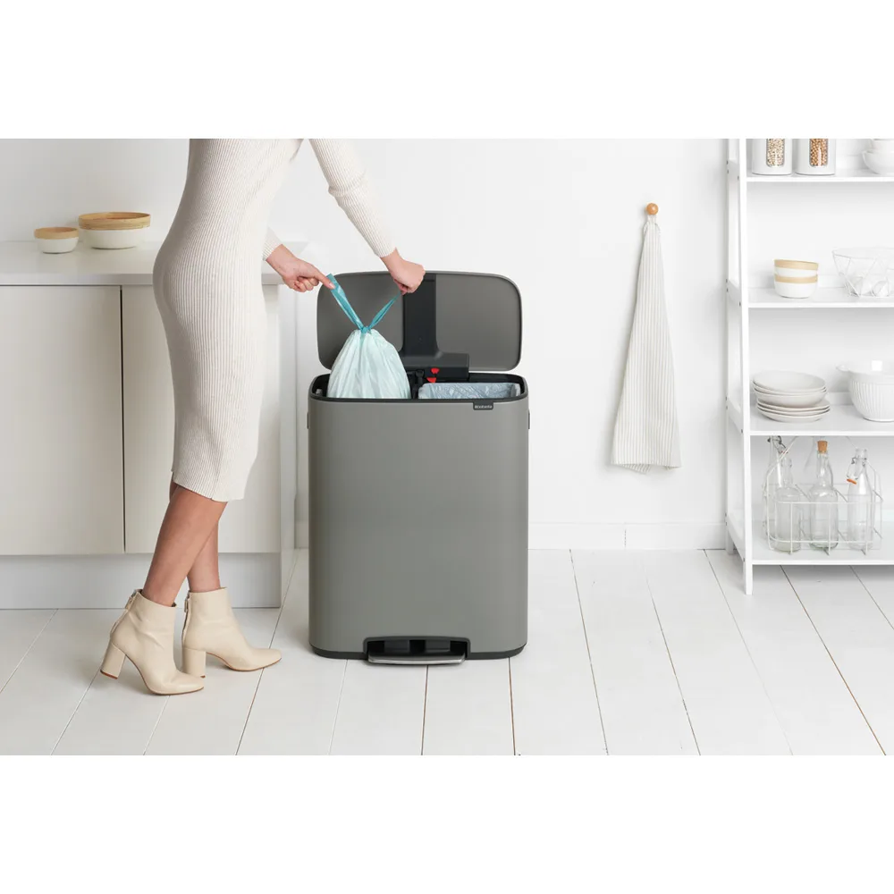Bo kosz pedałowy 2x30 l, Mineral concrete grey Brabantia