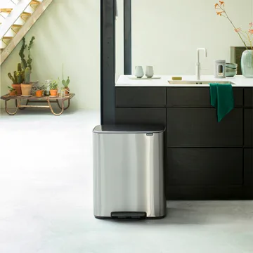 Bo kosz pedałowy 2x30 l - Stal matowa - Brabantia