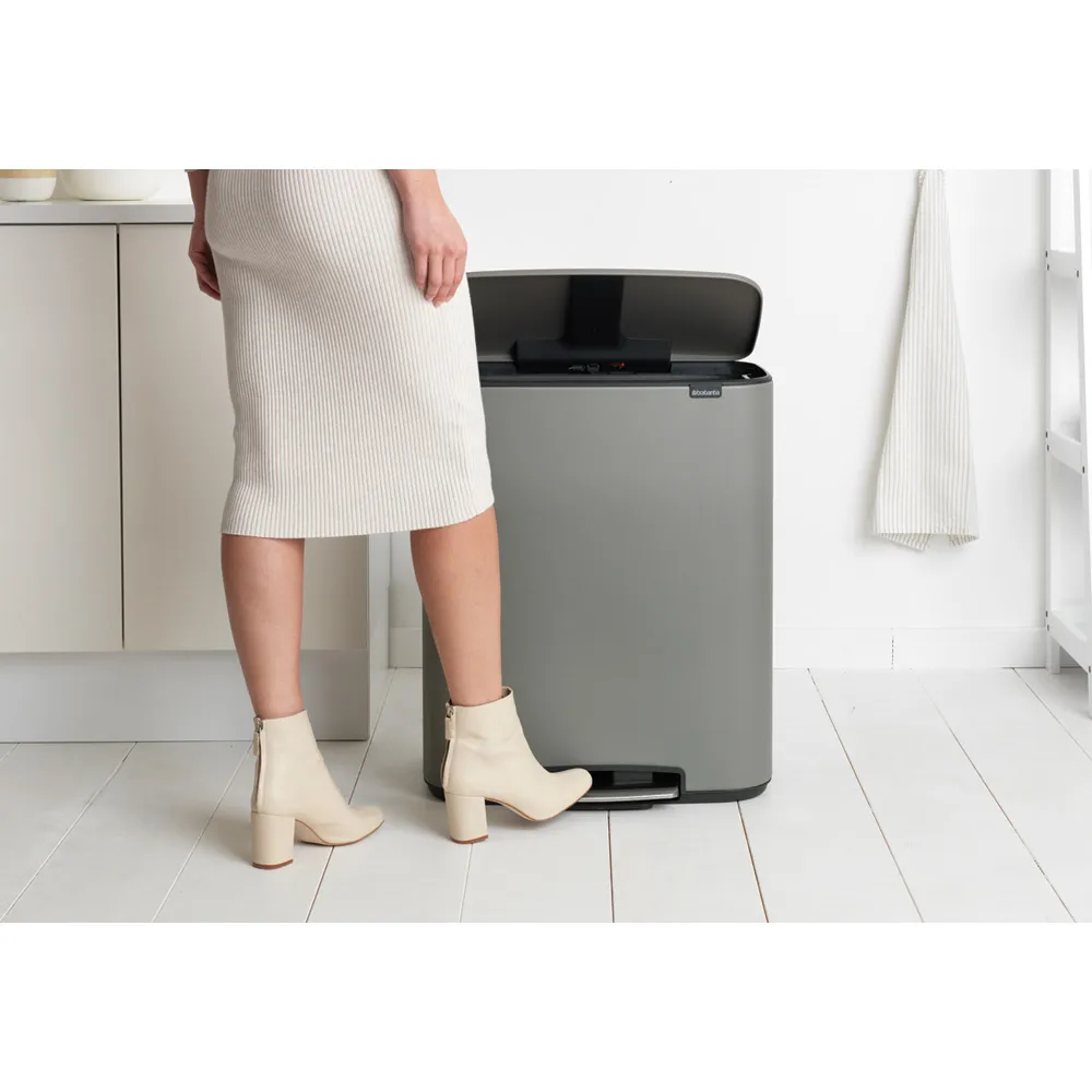 Bo kosz pedałowy 60 l, Mineral concrete grey Brabantia