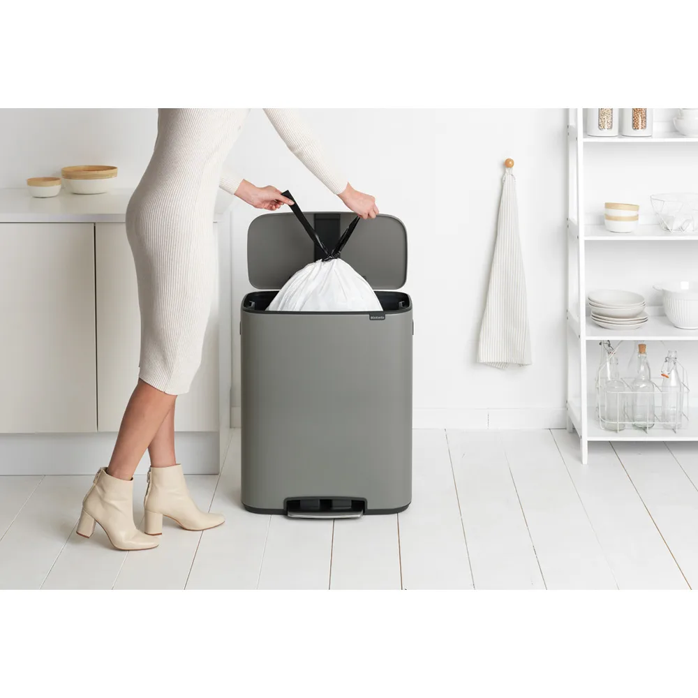 Bo kosz pedałowy 60 l, Mineral concrete grey Brabantia