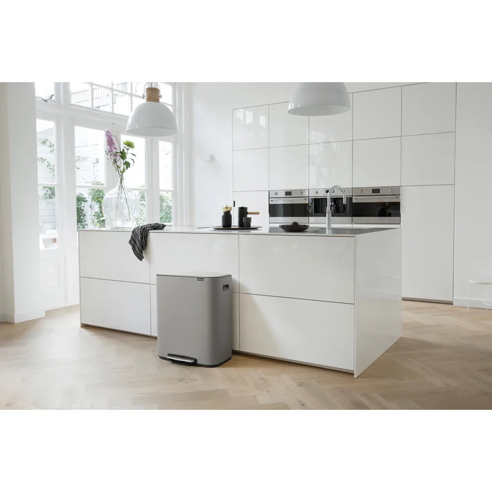 Bo kosz pedałowy 60 l, Mineral concrete grey Brabantia