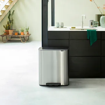 Bo kosz pedałowy 60 l - Stal matowa - Brabantia
