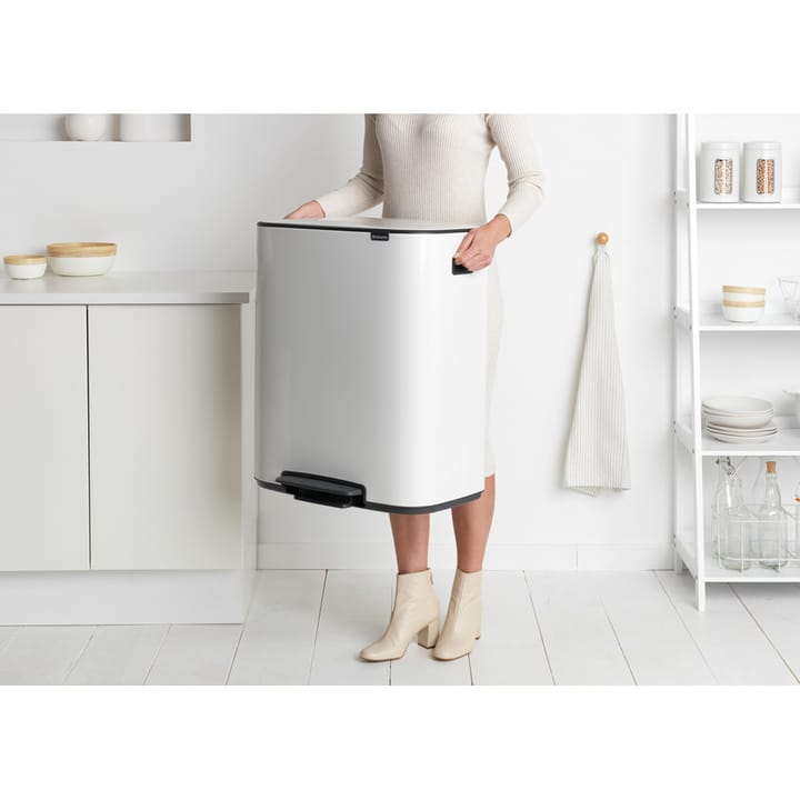 Bo kosz z pedałem 2x30 L - Biały - Brabantia