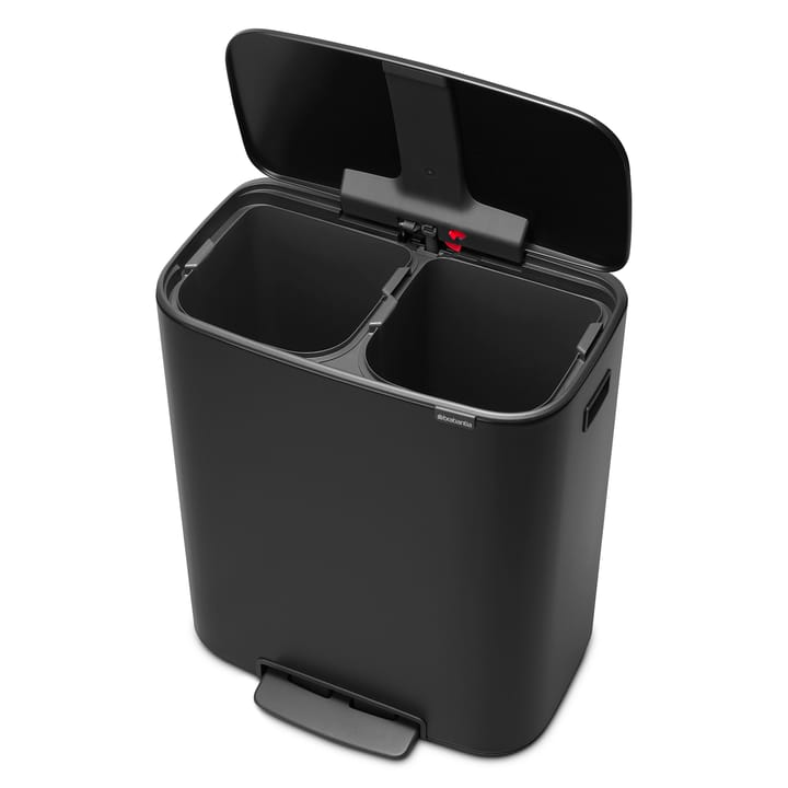 Bo kosz z pedałem 2x30 L, Czarny Brabantia