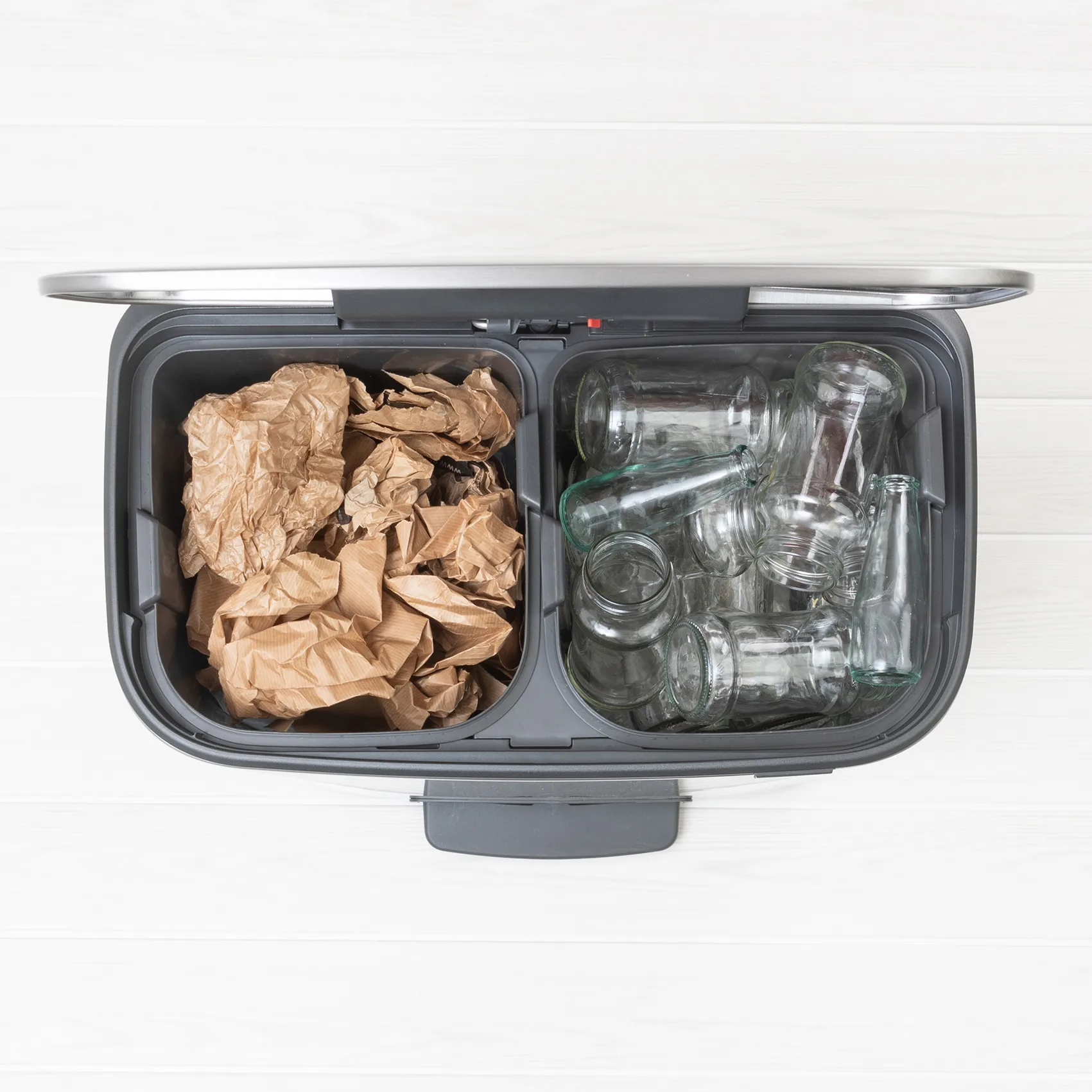 Bo kosz z pedałem 2x30 L, Stal matowa Brabantia