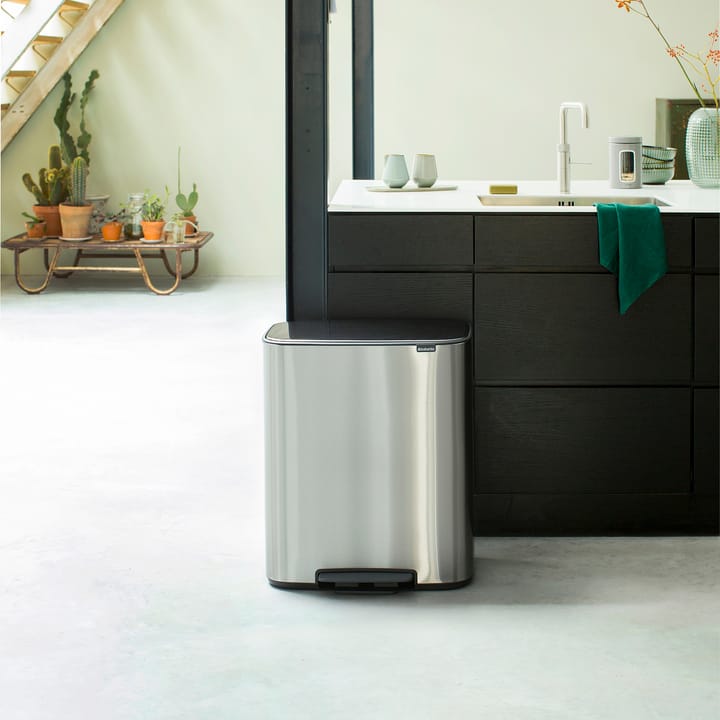 Bo kosz z pedałem 60 L, Stal matowa Brabantia