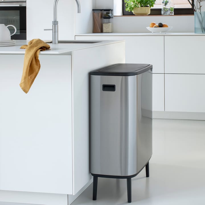 Bo touch bin high 60 L, Stal matowa szczotkowana Brabantia