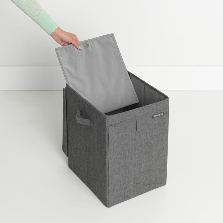 Brabantia kosz na pranie z możliwością układania w stosy 35 litrów, Ciemnoszary Brabantia