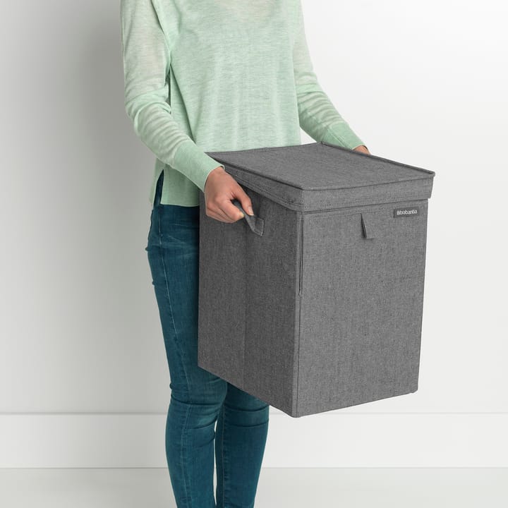 Brabantia kosz na pranie z możliwością układania w stosy 35 litrów, Ciemnoszary Brabantia