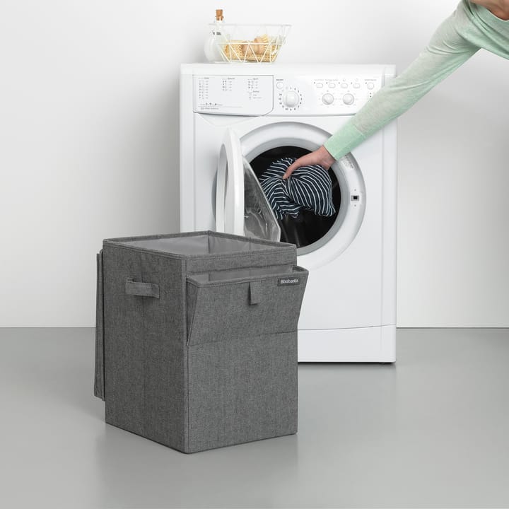 Brabantia kosz na pranie z możliwością układania w stosy 35 litrów, Ciemnoszary Brabantia