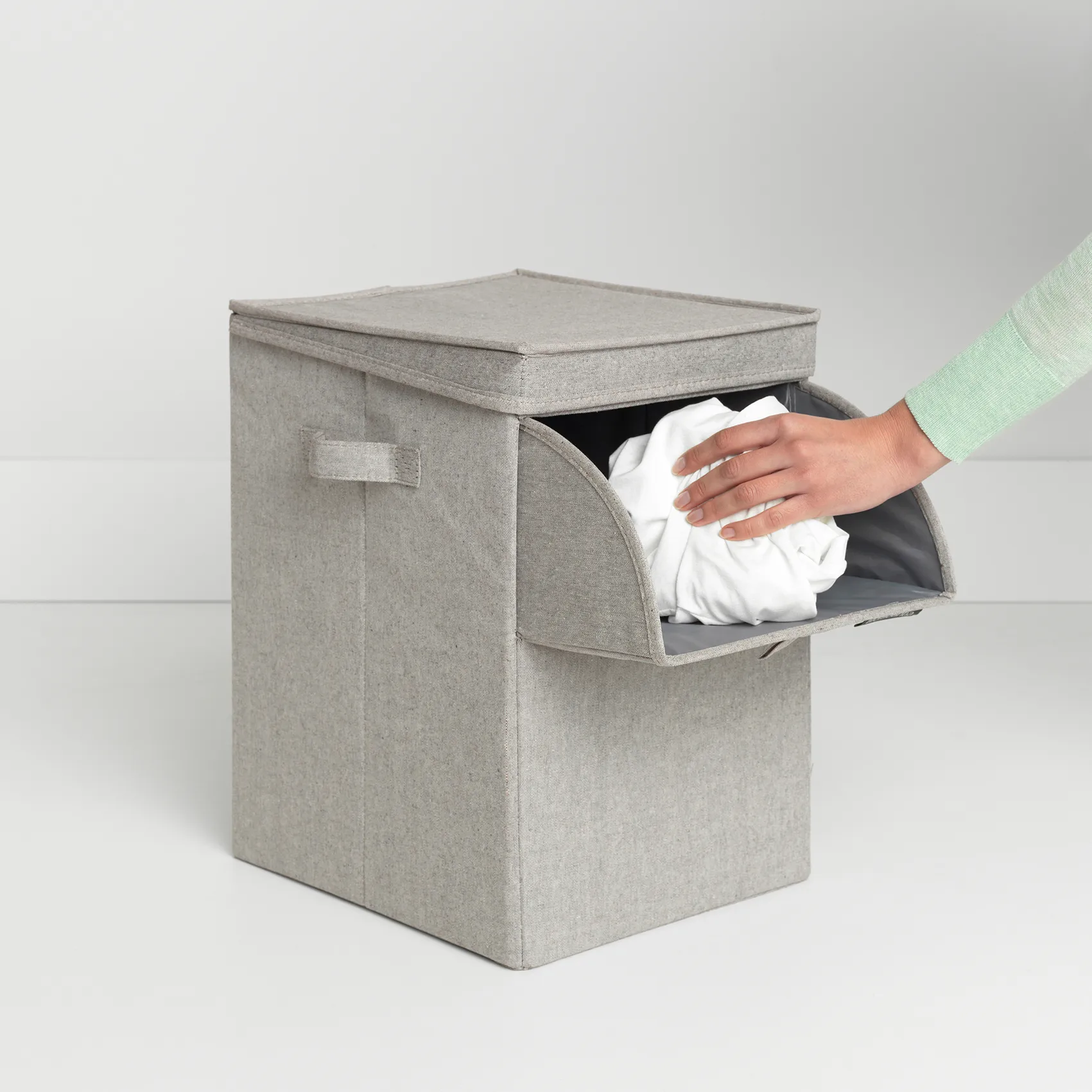 Brabantia kosz na pranie z możliwością układania w stosy 35 litrów, Jasnoszary Brabantia