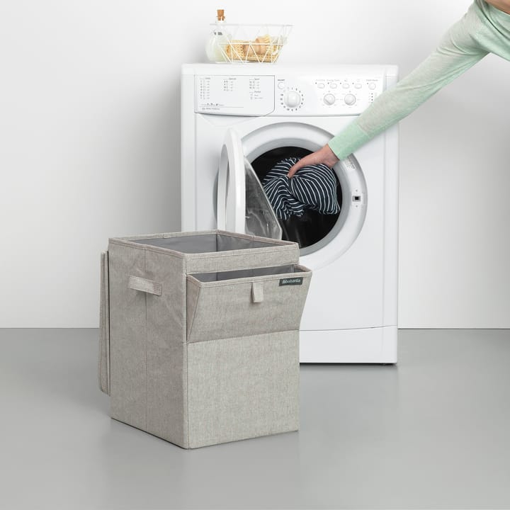 Brabantia kosz na pranie z możliwością układania w stosy 35 litrów, Jasnoszary Brabantia
